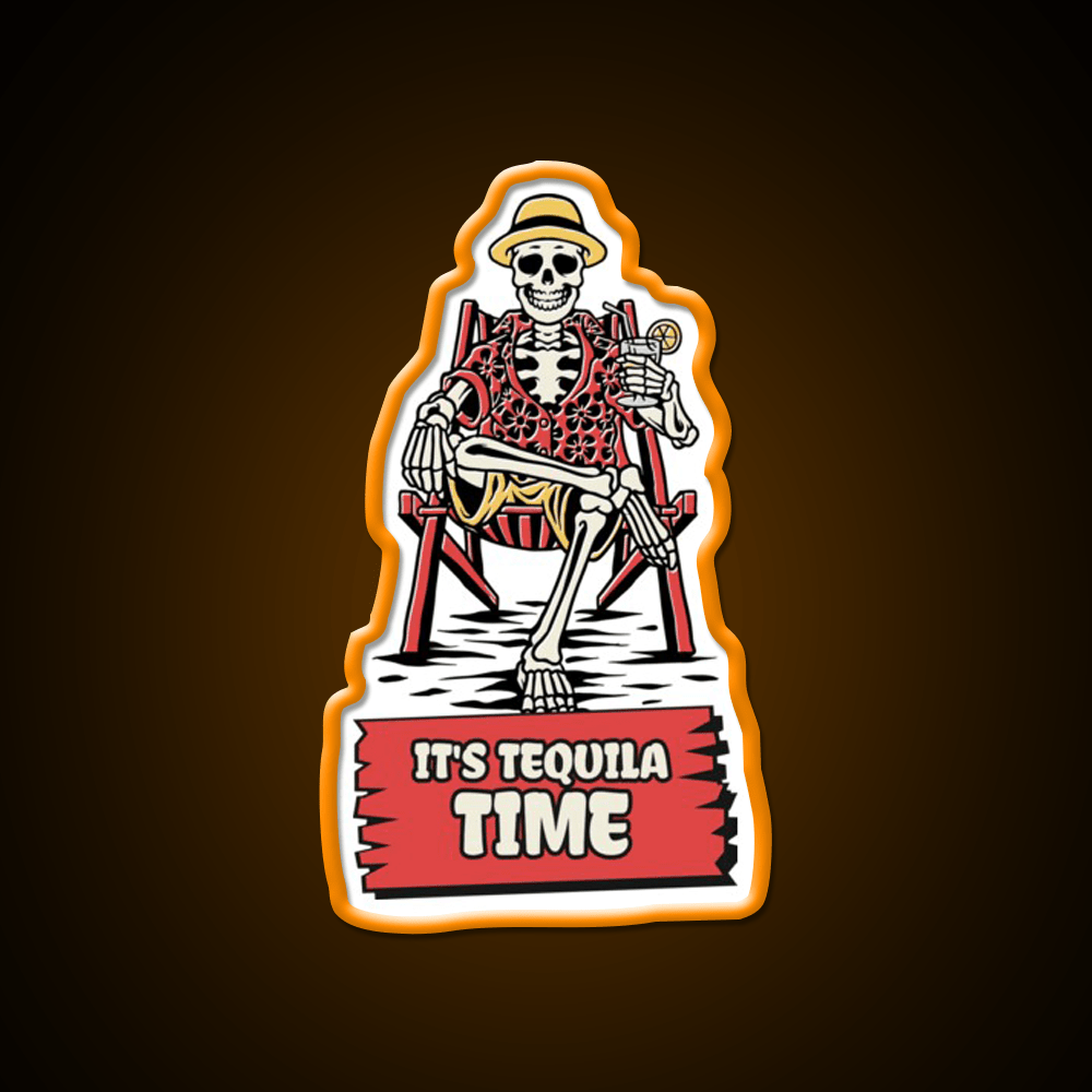Its Tequila Time Cinco De Mayo Drinking Party Drink Tequila Led Neon Sign Rgb Color - Shineneon
