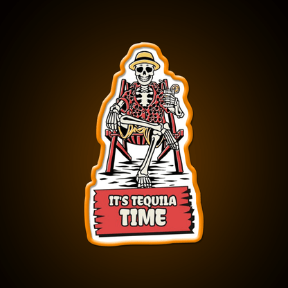 Its Tequila Time Cinco De Mayo Drinking Party Drink Tequila Led Neon Sign Rgb Color - Shineneon