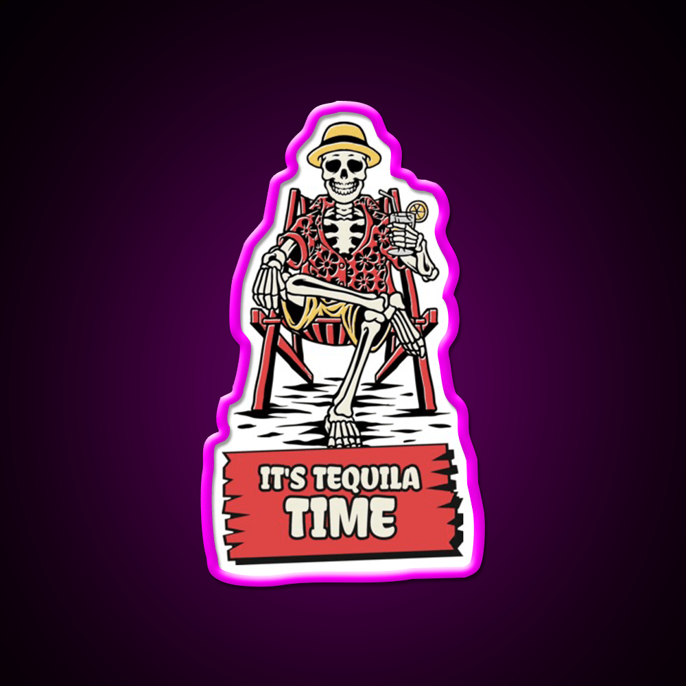 Its Tequila Time Cinco De Mayo Drinking Party Drink Tequila Led Neon Sign Rgb Color - Shineneon