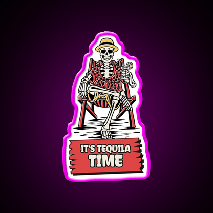 Its Tequila Time Cinco De Mayo Drinking Party Drink Tequila Led Neon Sign Rgb Color - Shineneon