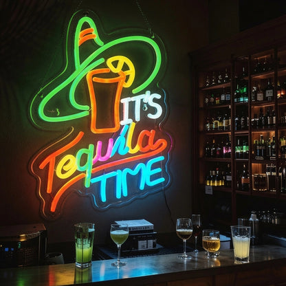 It's Tequila Time LED Neon Sign - 01 Original Product Image
