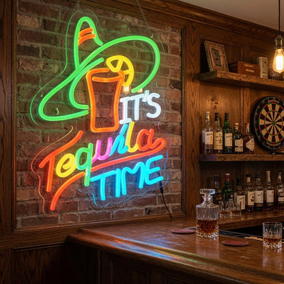 It's Tequila Time LED Neon Sign - 03 Real Lifestyle Scene