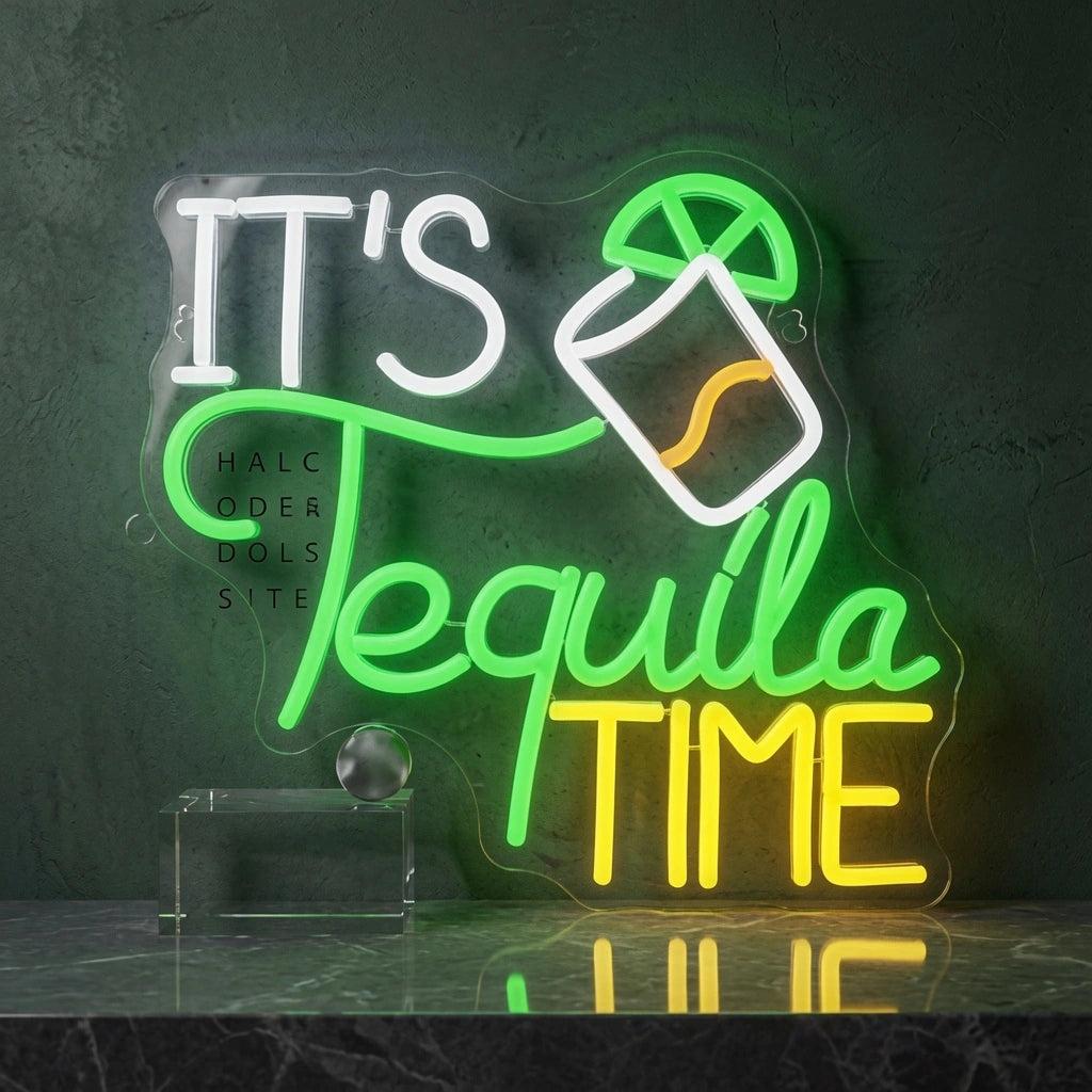 It's Tequila Time LED Neon Sign Home Wall Art - 01 Original Product Image
