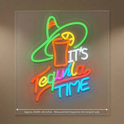 It's Tequila Time LED Neon Sign Wall Neon Sign - Shineneon