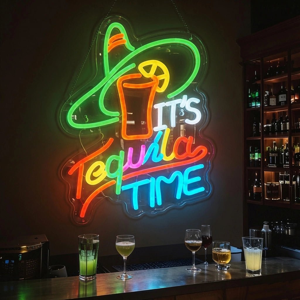 It's Tequila Time LED Neon Sign Wall Neon Sign - Shineneon