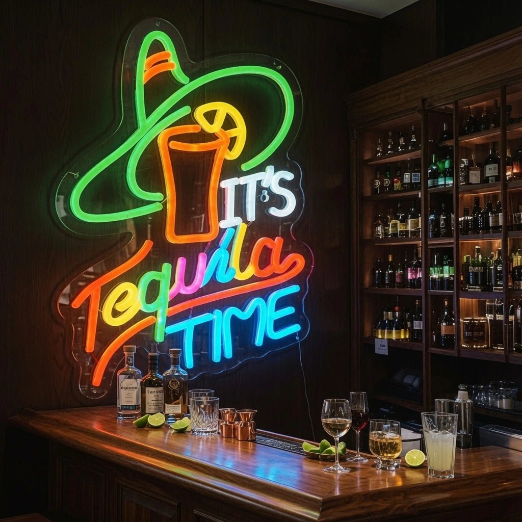 It's Tequila Time LED Neon Sign Wall Neon Sign - Shineneon