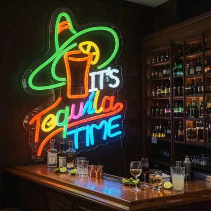 It's Tequila Time LED Neon Sign Wall Neon Sign - Shineneon