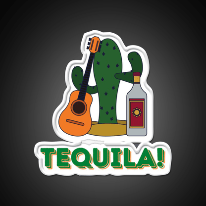 Its Tequila Time Party Drink Tequila Led Neon Sign Rgb Color - Shineneon