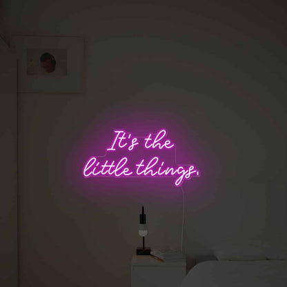 Its The Little Things Led Neon Sign Wall Art | Shineneon