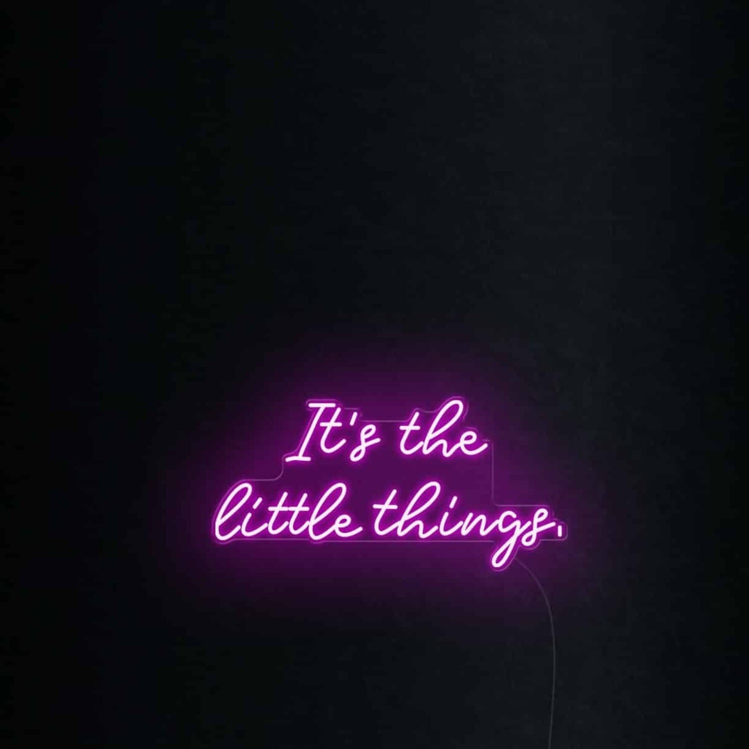 Its The Little Things Led Neon Sign Wall Art | Shineneon