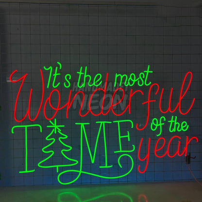 Its The Most Wonderful Time Of The Year Led Neon Sign | Shineneon