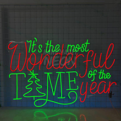 Its The Most Wonderful Time Of The Year Led Neon Sign | Shineneon