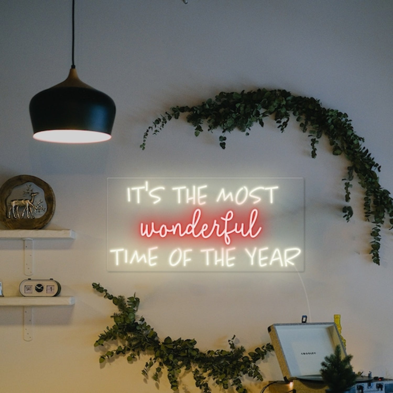 Its The Most Wonderful Time Of The Year Led Neon Sign Wall Art | Shineneon