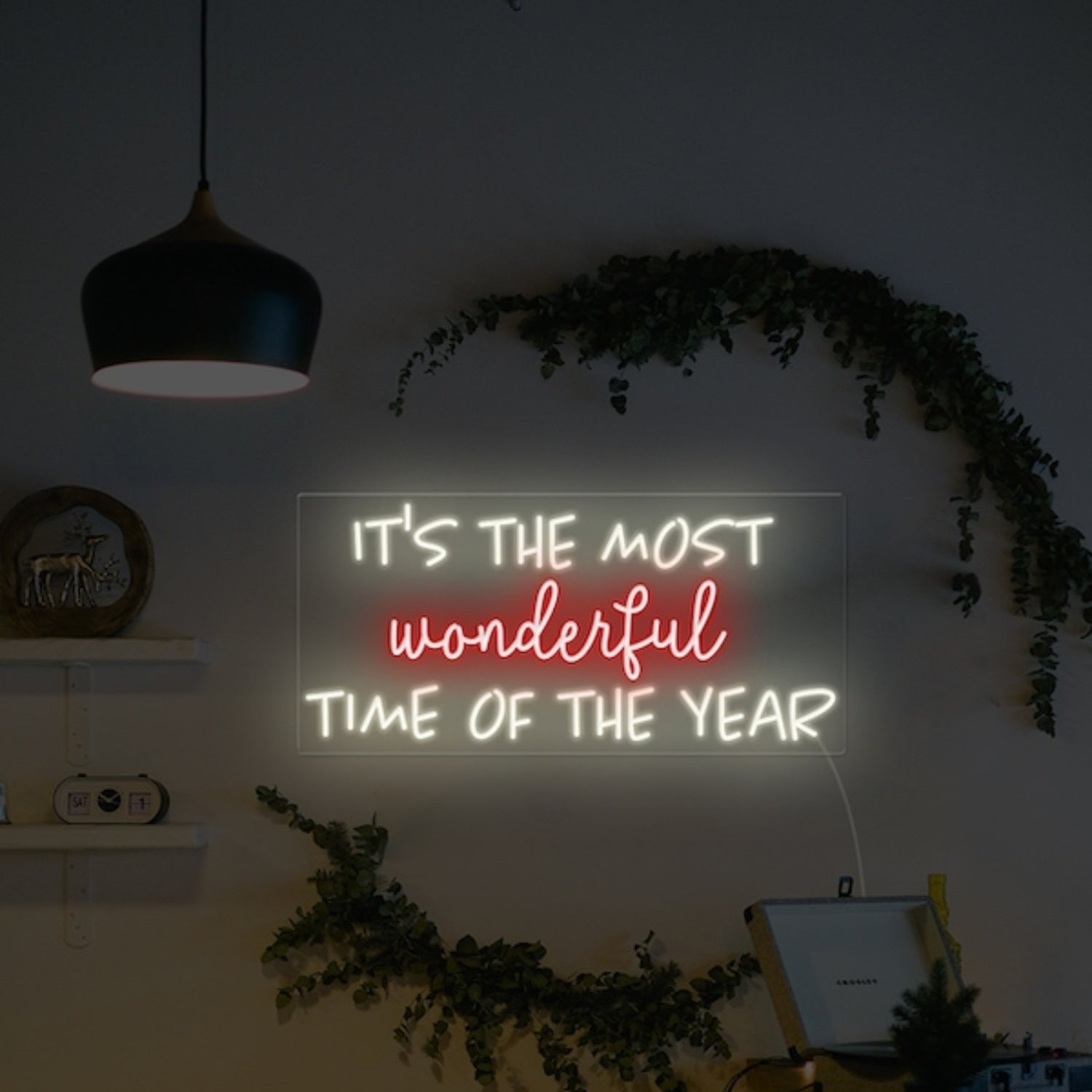 Its The Most Wonderful Time Of The Year Led Neon Sign Wall Art | Shineneon