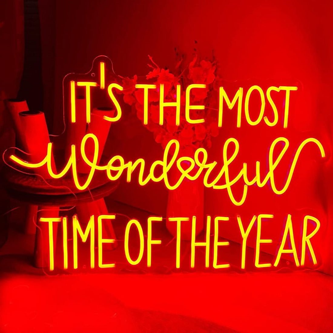 Its The Most Wonderful Time Of The Year Led Sign Business Neon Sign - Shineneon
