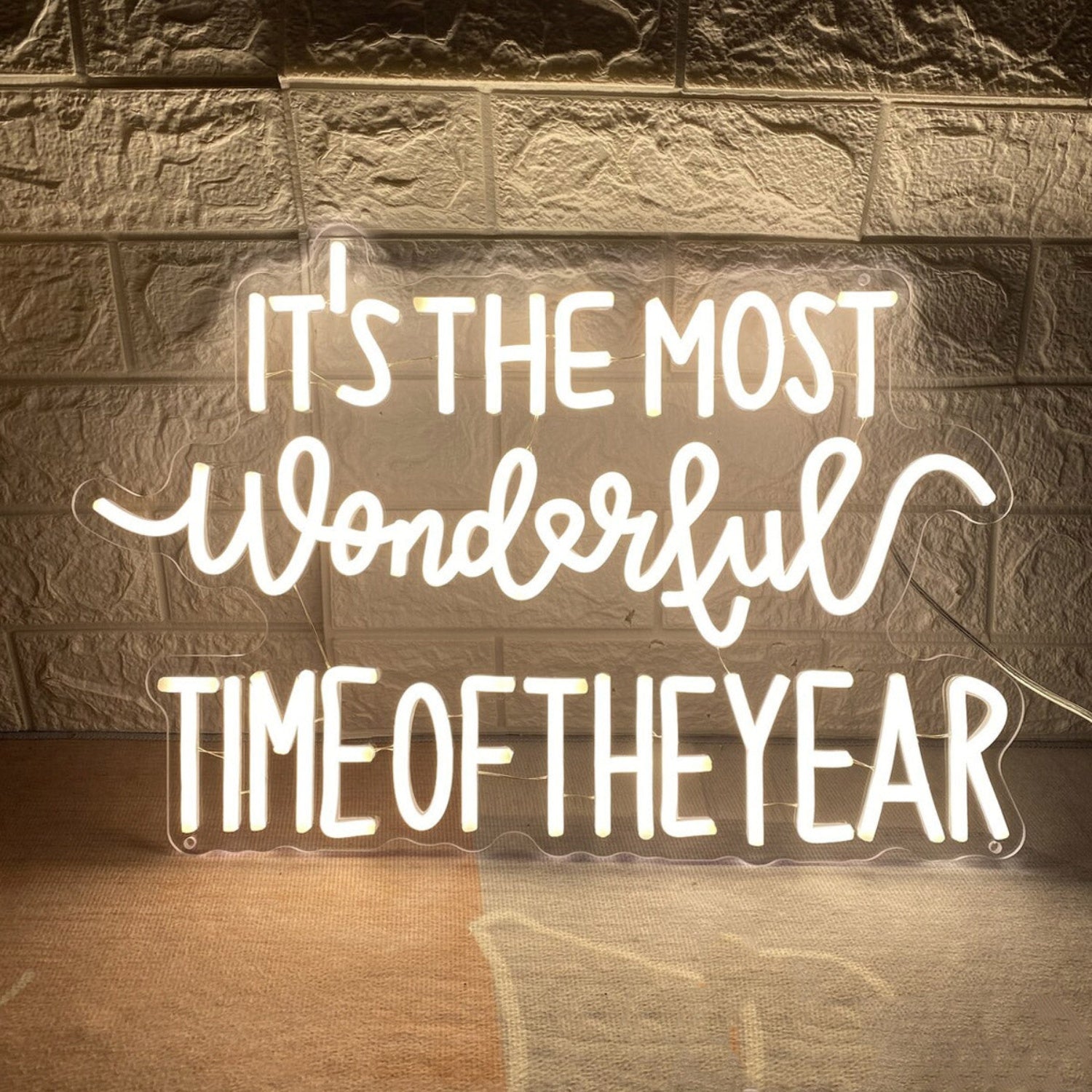 Its The Most Wonderful Time Of The Year Merry Christmas Neon Sign Christmas Decorations | Shineneon