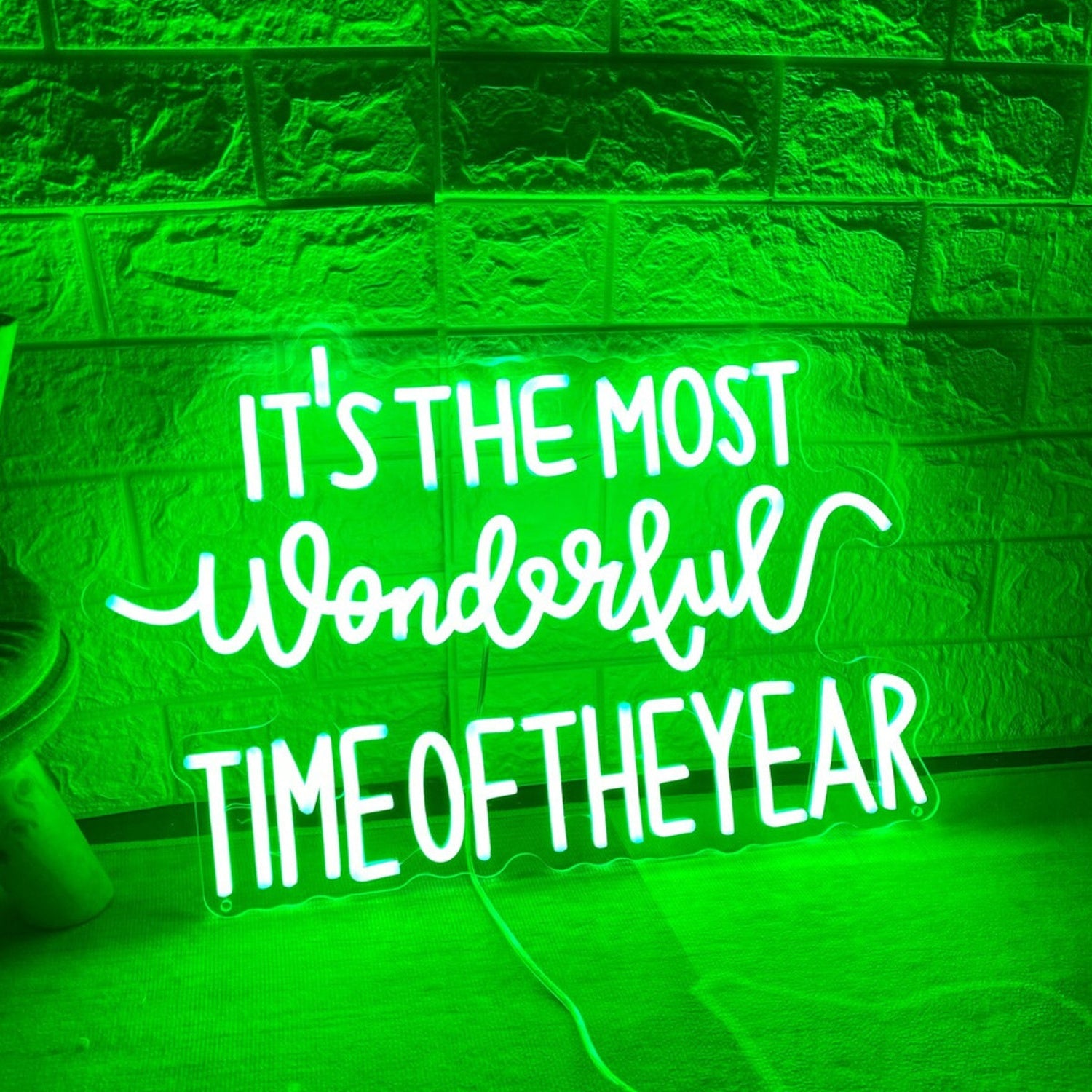 Its The Most Wonderful Time Of The Year Merry Christmas Neon Sign Christmas Decorations | Shineneon