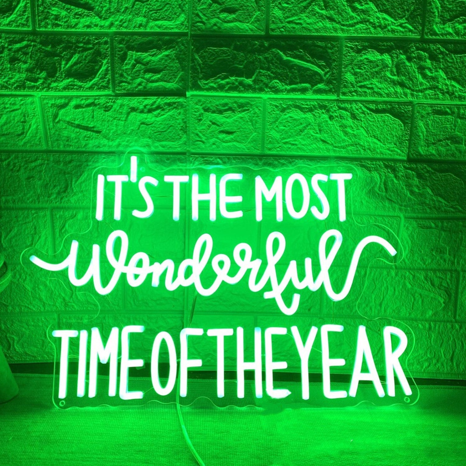 Its The Most Wonderful Time Of The Year Merry Christmas Neon Sign Christmas Decorations | Shineneon