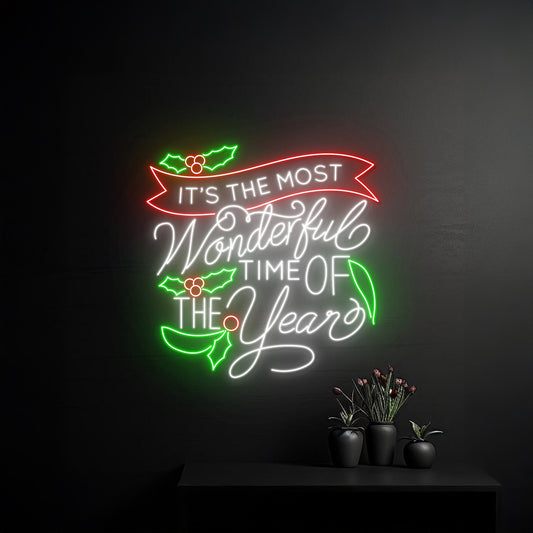 Its The Most Wonderful Time Of The Year Neon Sign