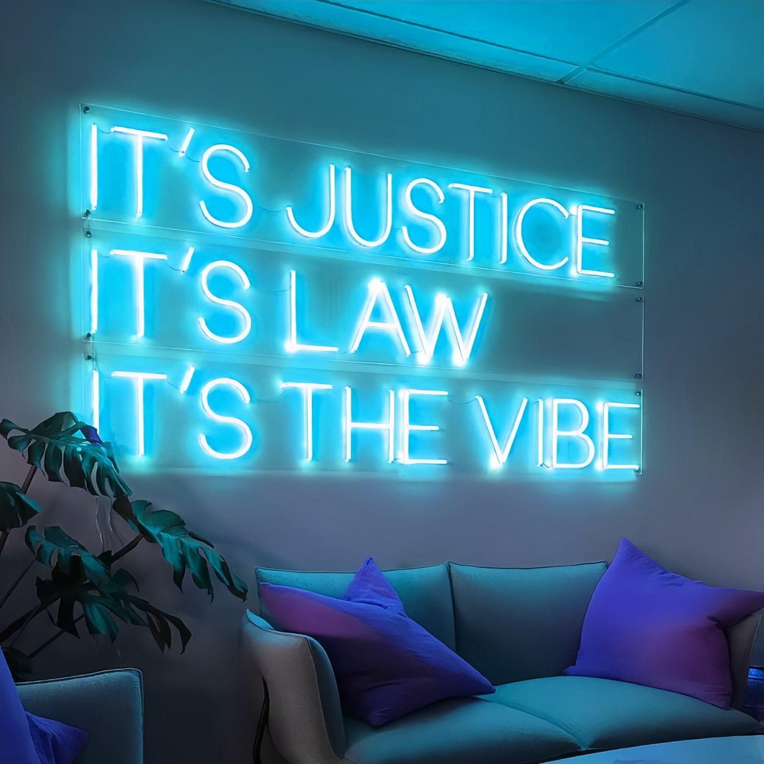 Its The Vibe Embody The Spirit Of Justice And Law In Led Neon Sign | Shineneon