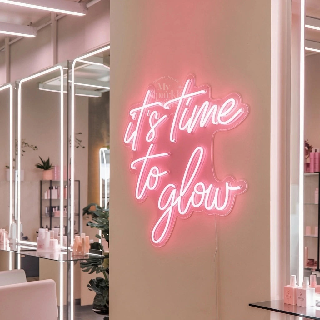 It's Time To Glow LED Neon Sign - 01 Original Product Image