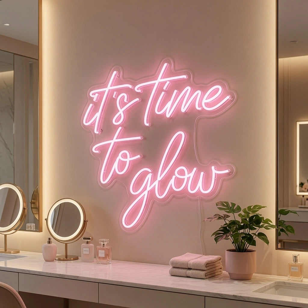 It's Time To Glow LED Neon Sign - 02 High-Converting Product Image
