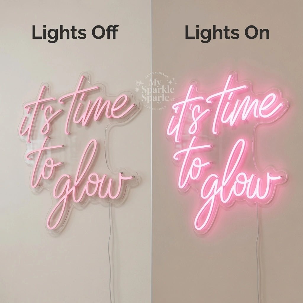 It's Time To Glow LED Neon Sign Bedroom Decor - Shineneon