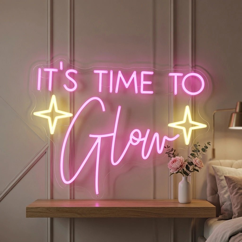 It's Time To Glow LED Neon Sign Home Decor - Shineneon