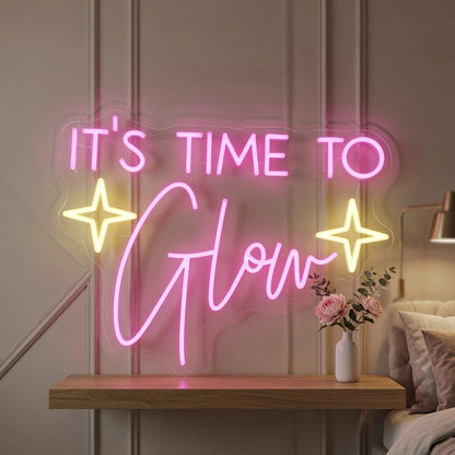 It's Time To Glow LED Neon Sign Home Decor - Shineneon