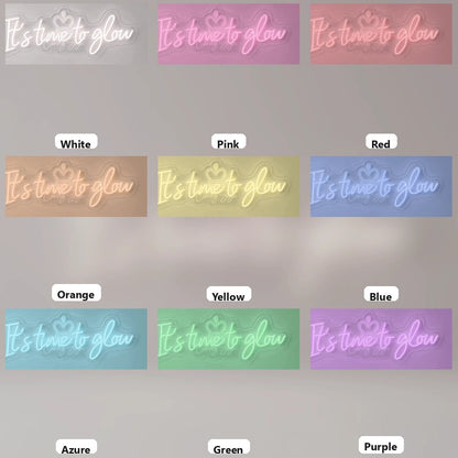 It's Time To Glow LED Neon Sign Home Wall Art - Shineneon