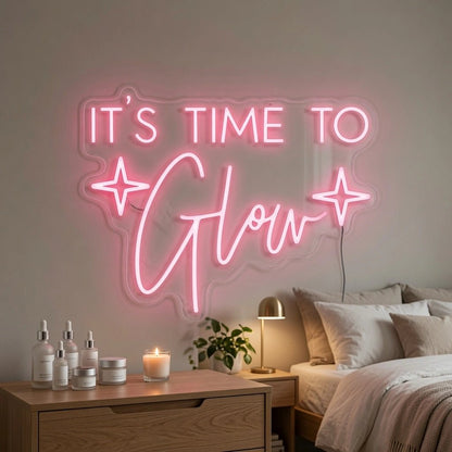 It's Time To Glow LED Neon Sign Wall Art - Shineneon