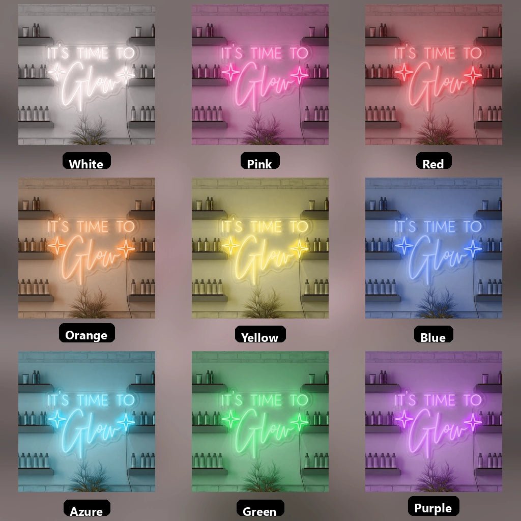 It's Time To Glow LED Neon Sign Wall Art - Shineneon