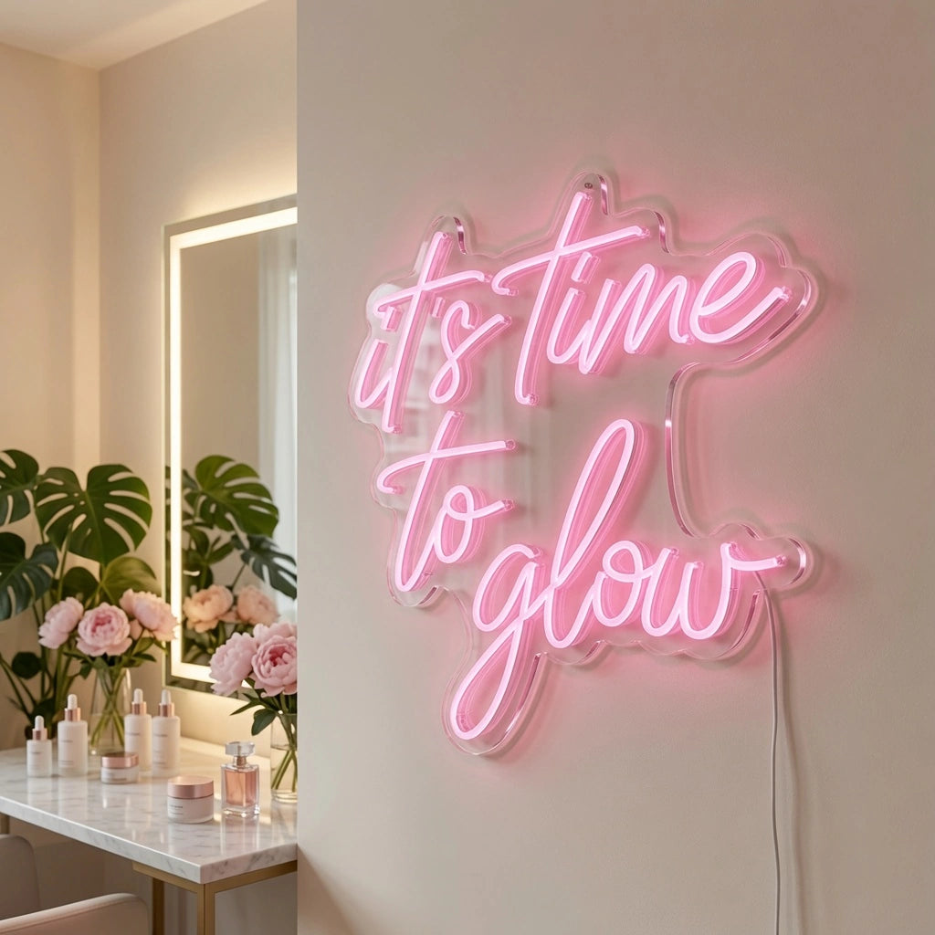 It's Time To Glow LED Neon Sign Wall Neon Sign - 02 High-Converting Product Image