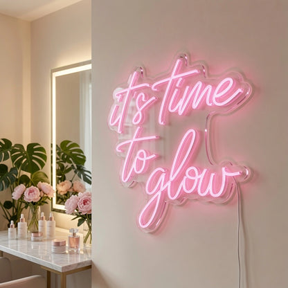 It's Time To Glow LED Neon Sign Wall Neon Sign - 02 High-Converting Product Image