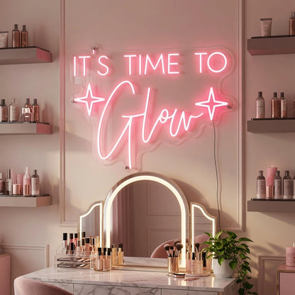 It's Time To Glow Wall Decor LED Neon Sign - 02 High-Converting Product Image