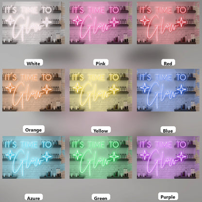 It's Time To Grow LED Neon Sign - 05 Color Grid