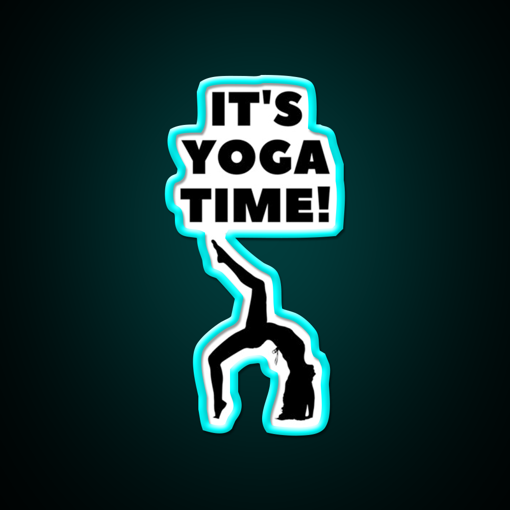 Its Yoga Time Yoga Led Neon Sign For Wellness Space Rgb Color