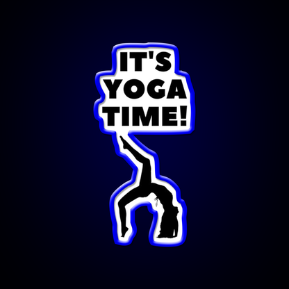 Its Yoga Time Yoga Led Neon Sign For Wellness Space Rgb Color
