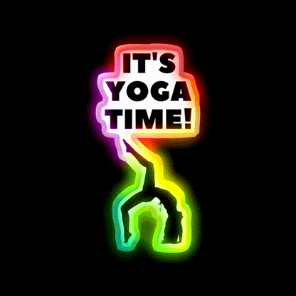 Its Yoga Time Yoga Led Neon Sign For Wellness Space Rgb Color