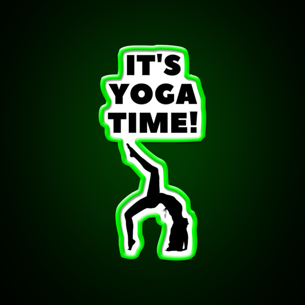 Its Yoga Time Yoga Led Neon Sign For Wellness Space Rgb Color