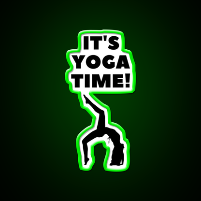 Its Yoga Time Yoga Led Neon Sign For Wellness Space Rgb Color