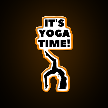 Its Yoga Time Yoga Led Neon Sign For Wellness Space Rgb Color