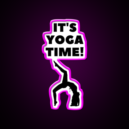 Its Yoga Time Yoga Led Neon Sign For Wellness Space Rgb Color