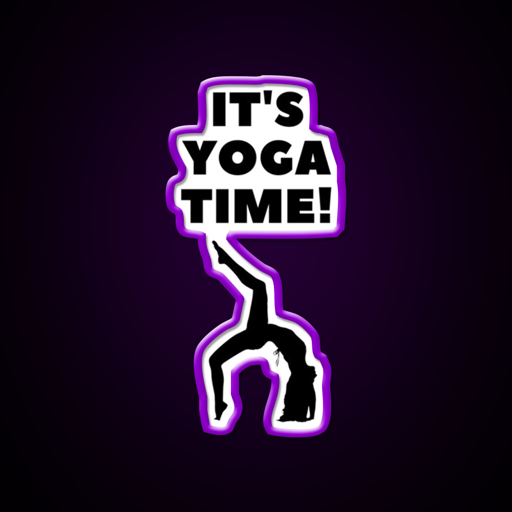Its Yoga Time Yoga Led Neon Sign For Wellness Space Rgb Color
