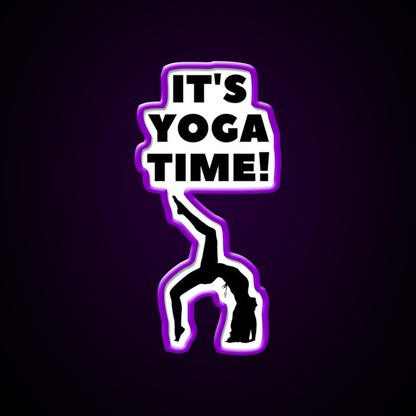 Its Yoga Time Yoga Led Neon Sign For Wellness Space Rgb Color