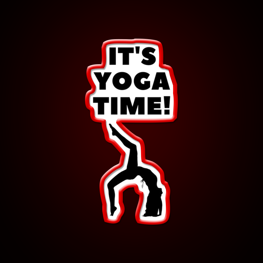 Its Yoga Time Yoga Led Neon Sign For Wellness Space Rgb Color