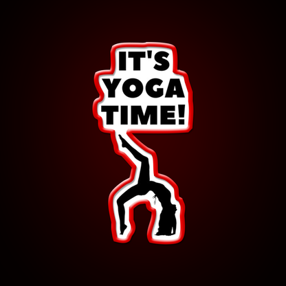 Its Yoga Time Yoga Led Neon Sign For Wellness Space Rgb Color