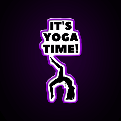 Its Yoga Time Yoga Led Neon Sign For Wellness Space Rgb Color - Shineneon