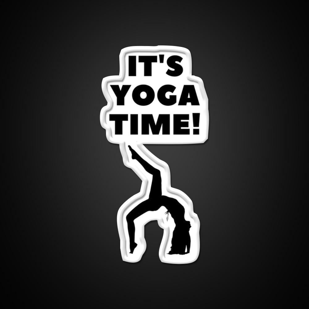 Its Yoga Time Yoga Led Neon Sign For Wellness Space Rgb Color