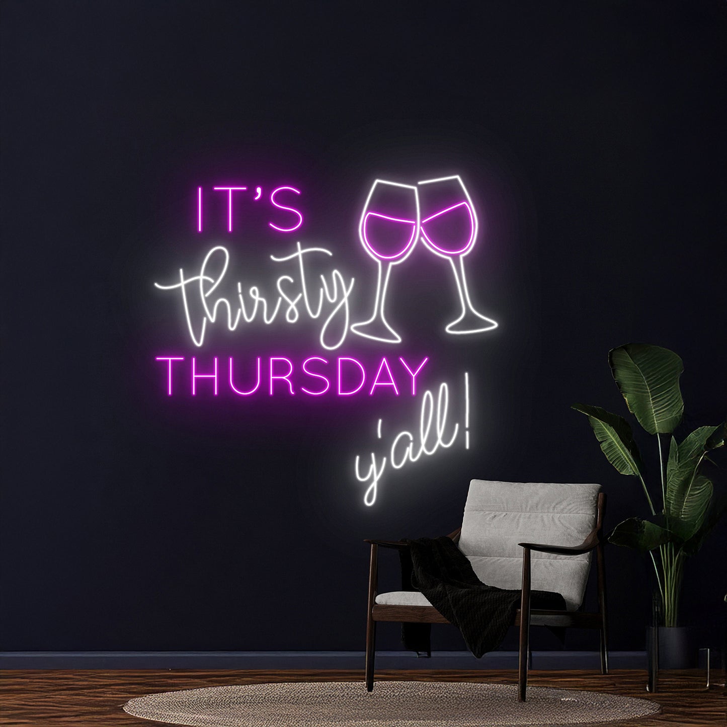 Itsthirsty Thursday Yall Neon Sign